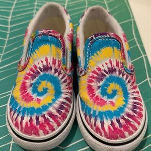 Toddler Tye Dye Vans Slip On